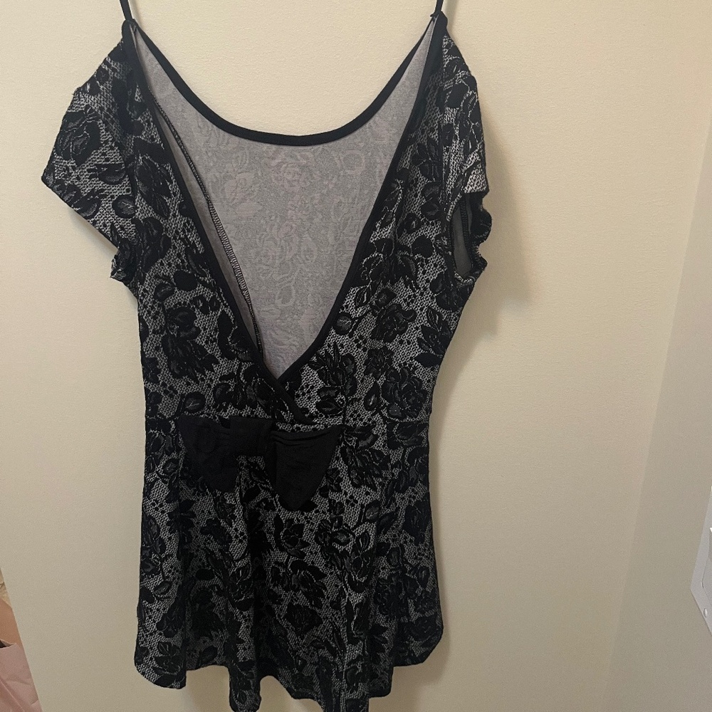 Deep V Neck Top